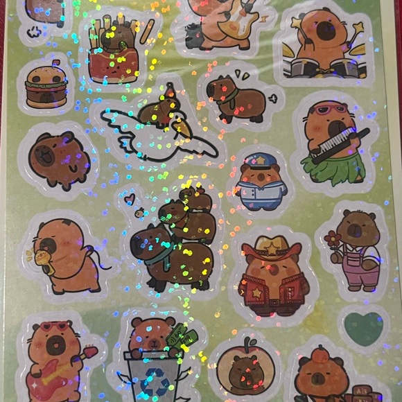 Capybara Sticker Sheet - Picture 2 of 3